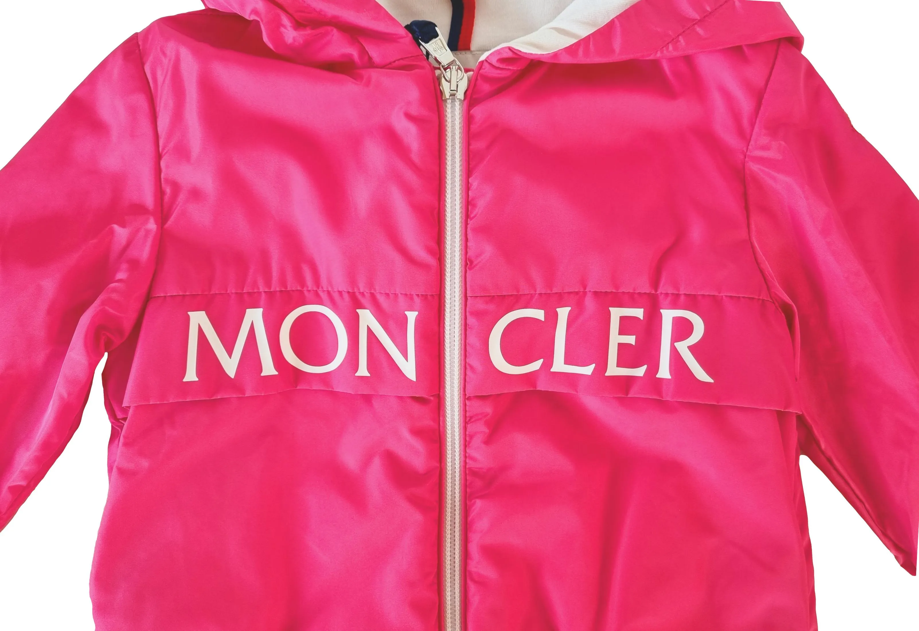 Moncler chaqueta ligera niña con capucha ERDVILE' fuxia