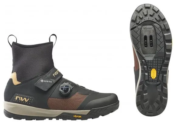 Northwave Producto renovado - Zapatillas MTB Northwave Kingrock Plus Gtx Negro/Marrón