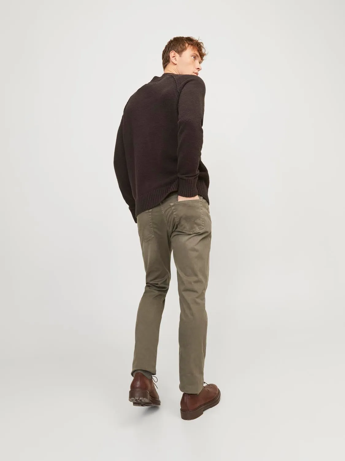 Pantalones chinos Corte slim | Marrón intermedio | Jack & Jones®