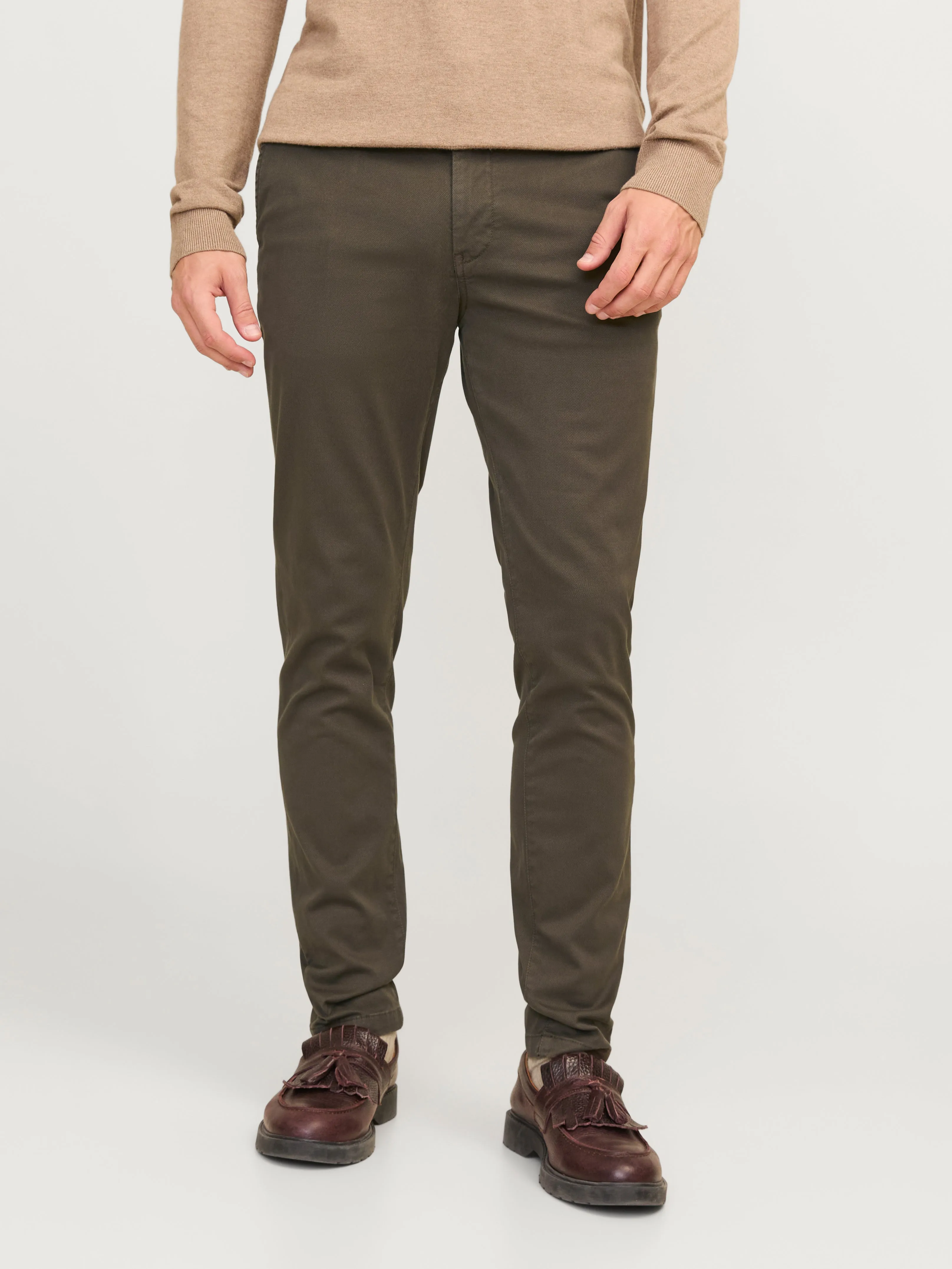 Pantalones chinos Corte slim | Marrón oscuro | Jack & Jones®