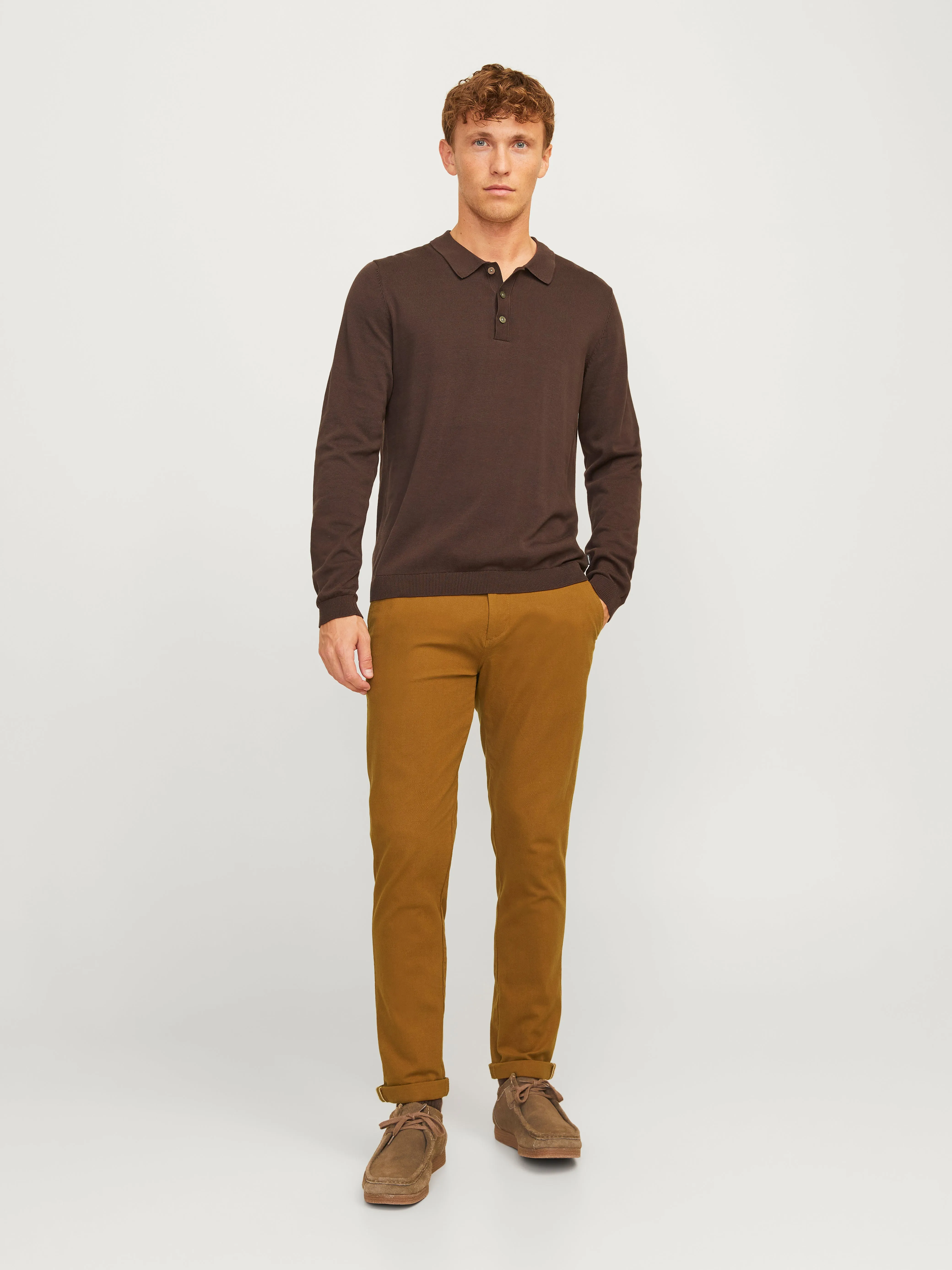 Pantalones chinos Corte slim | Naranja intermedio | Jack & Jones®