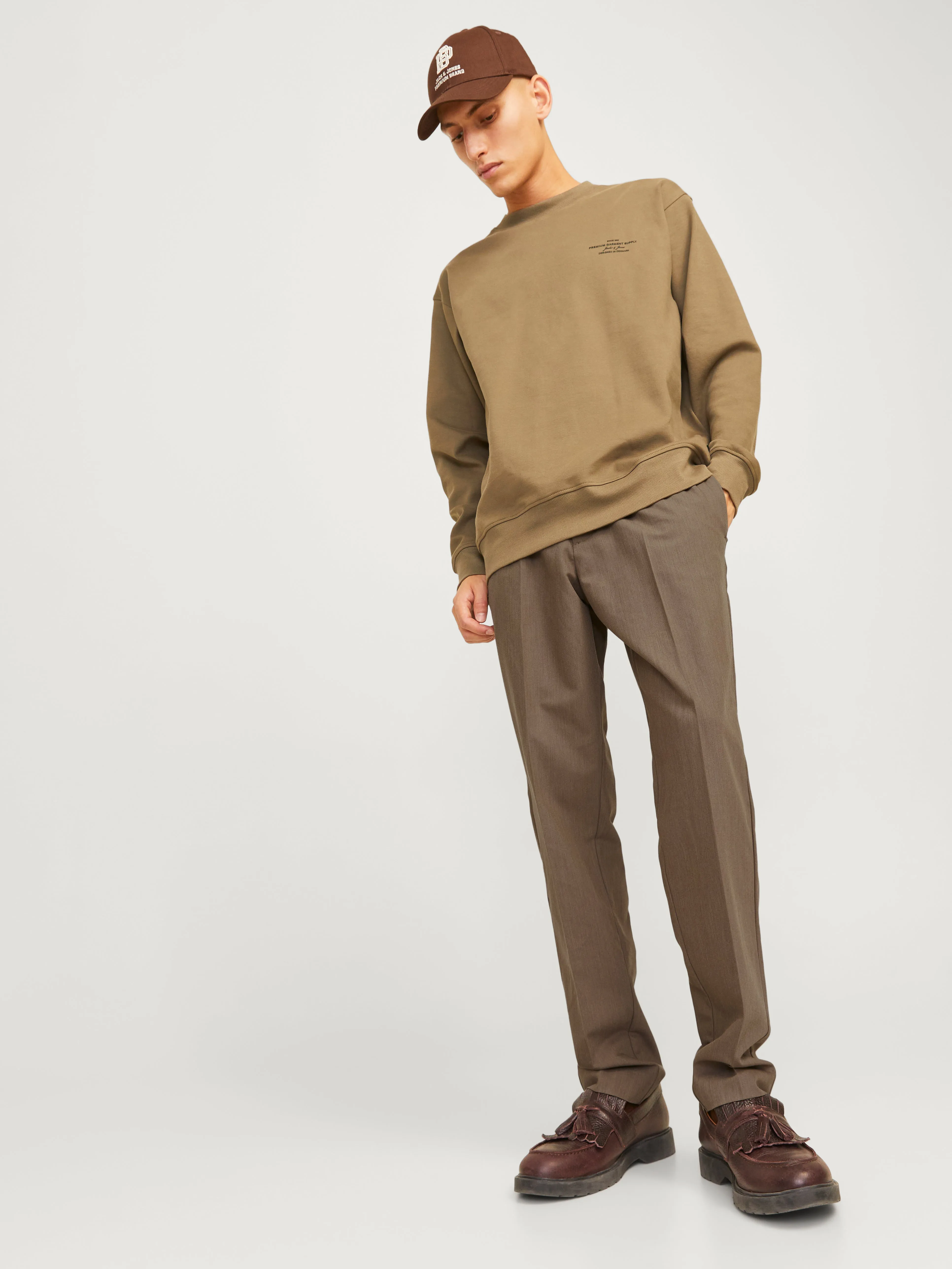 Pantalones chinos Corte tapered | Marrón claro | Jack & Jones®