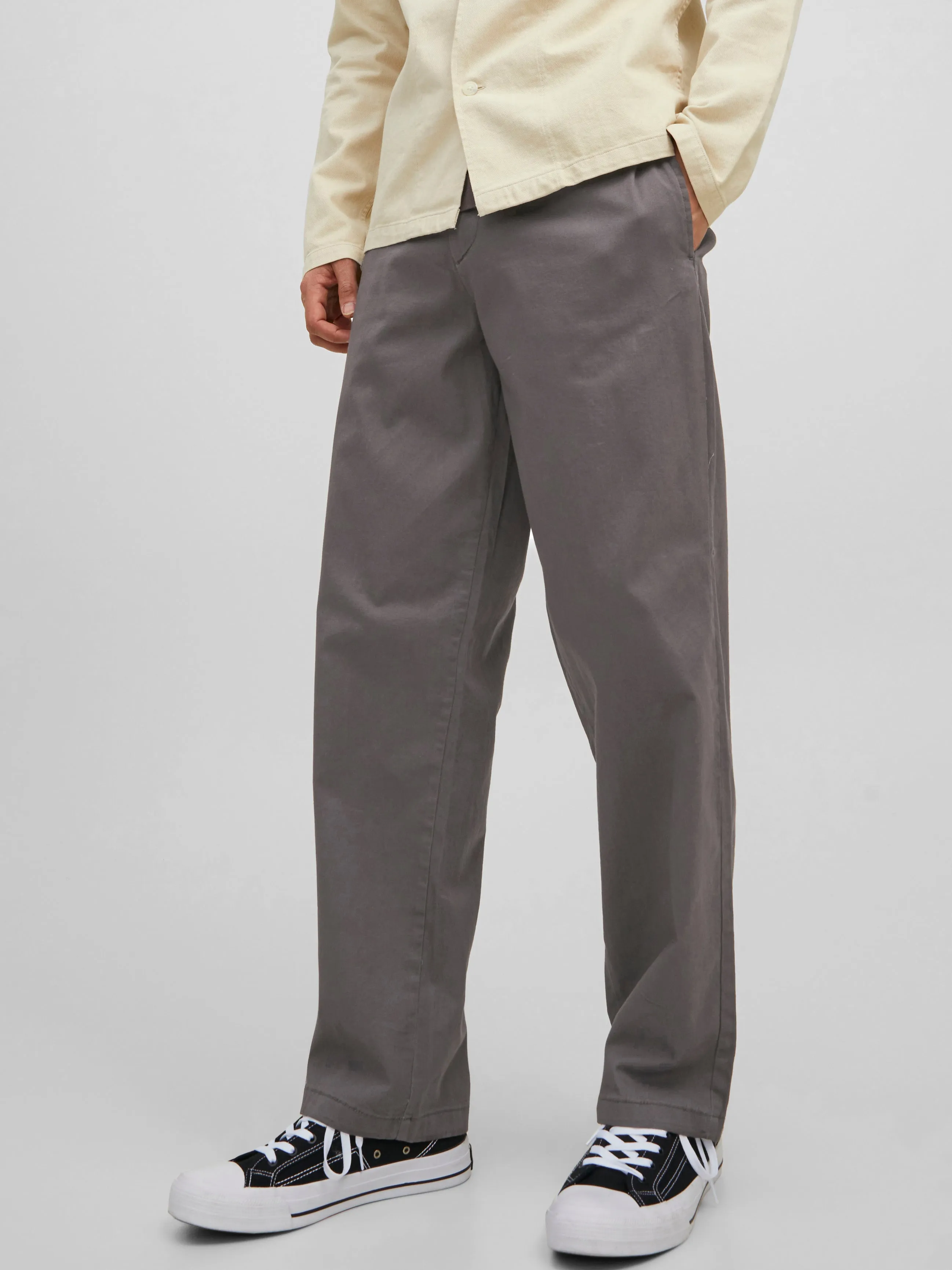 Pantalones chinos Corte wide | Gris oscuro | Jack & Jones®