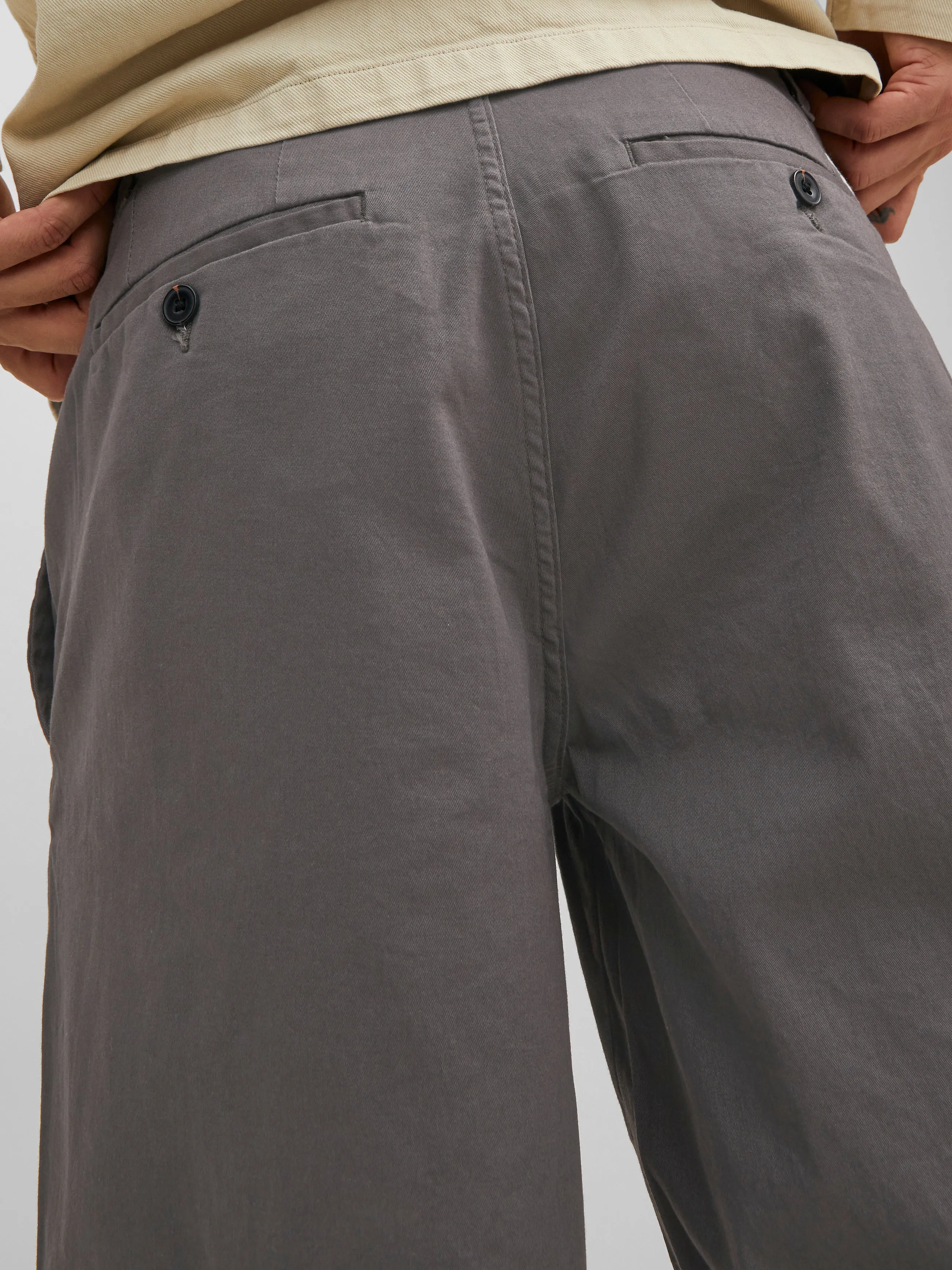 Pantalones chinos Corte wide | Gris oscuro | Jack & Jones®