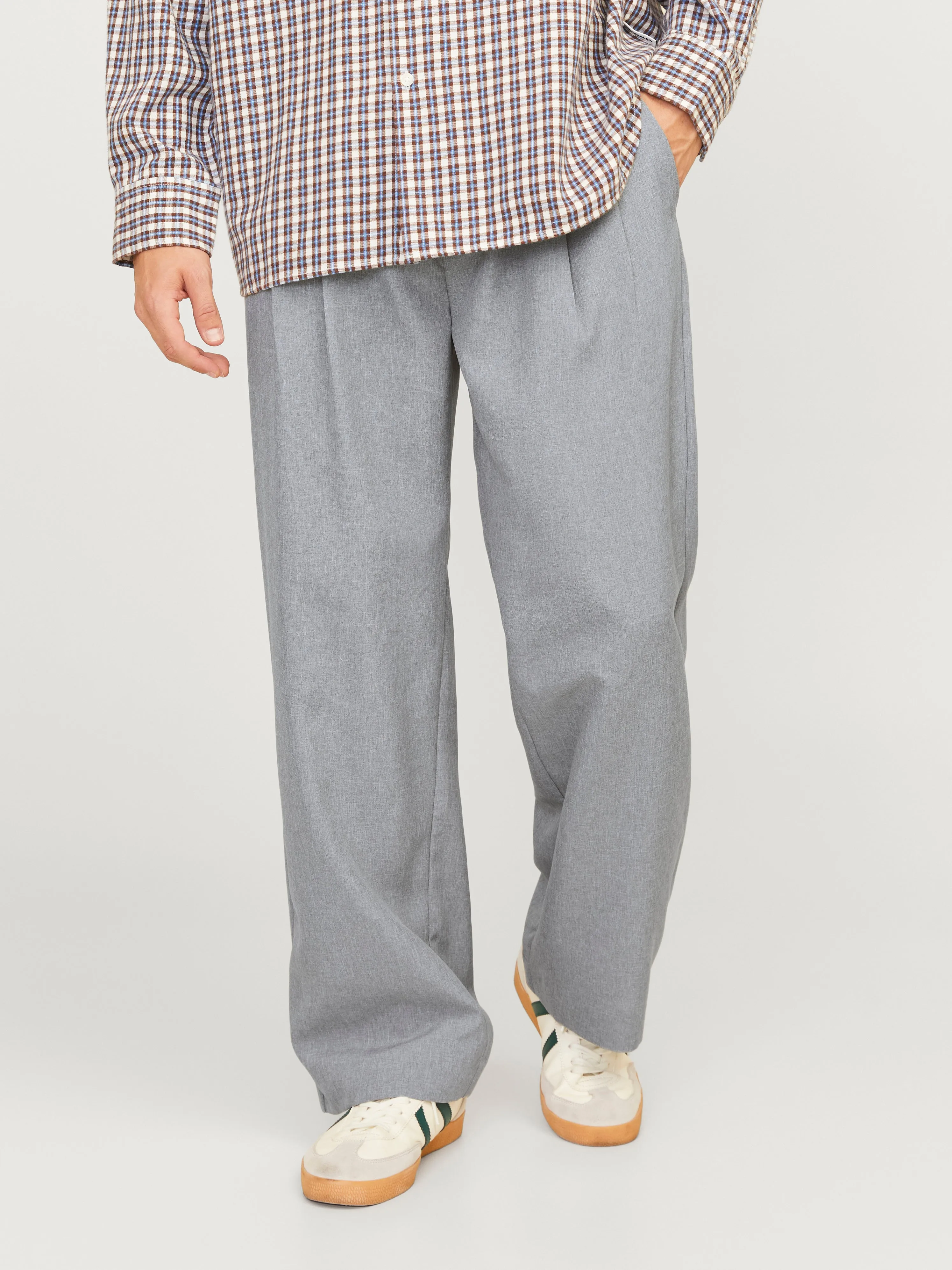 Pantalones chinos Corte wide leg | Gris claro | Jack & Jones®