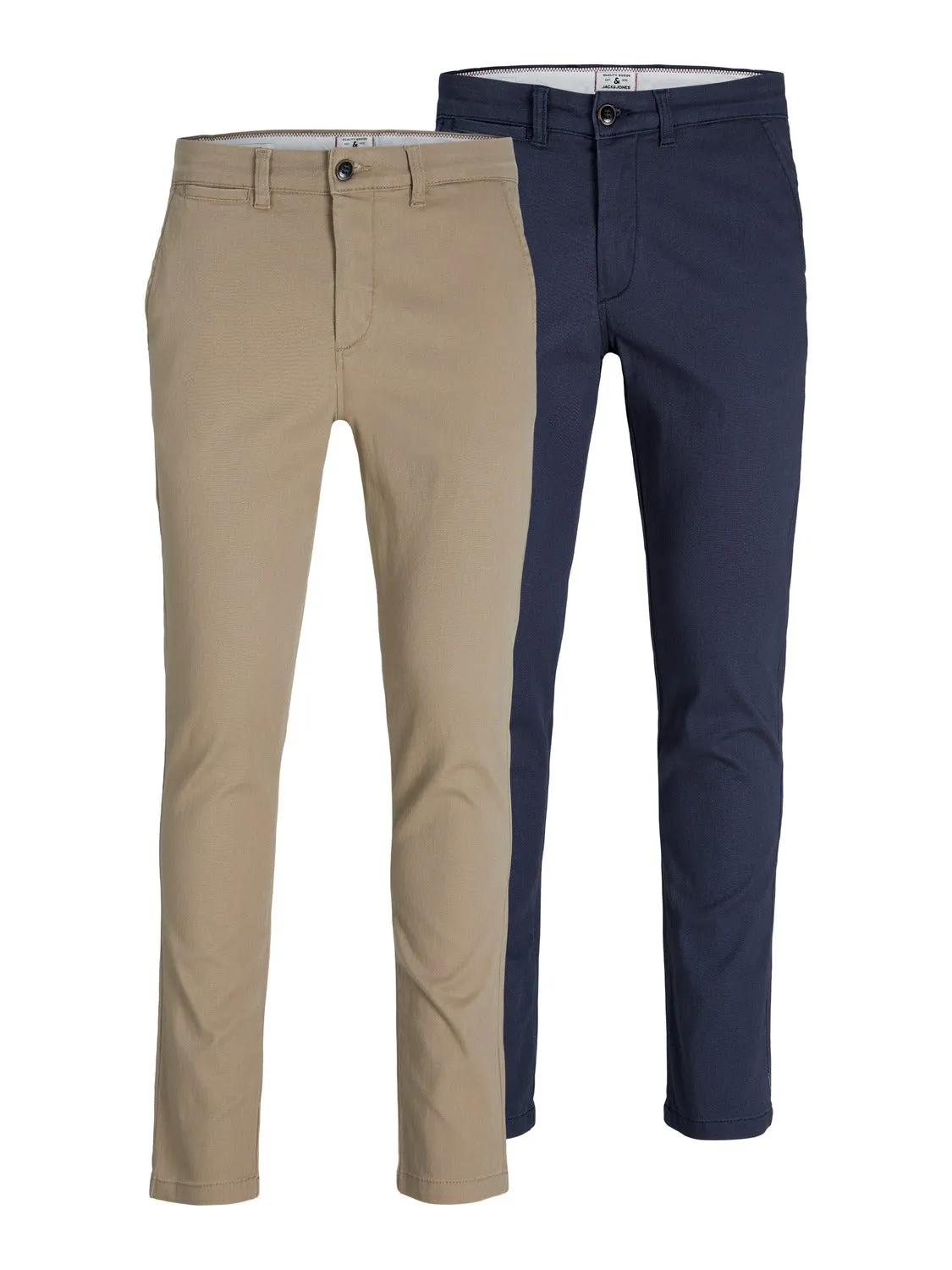 Paquete de 2 Pantalones chinos Corte slim | Beige | Jack & Jones®