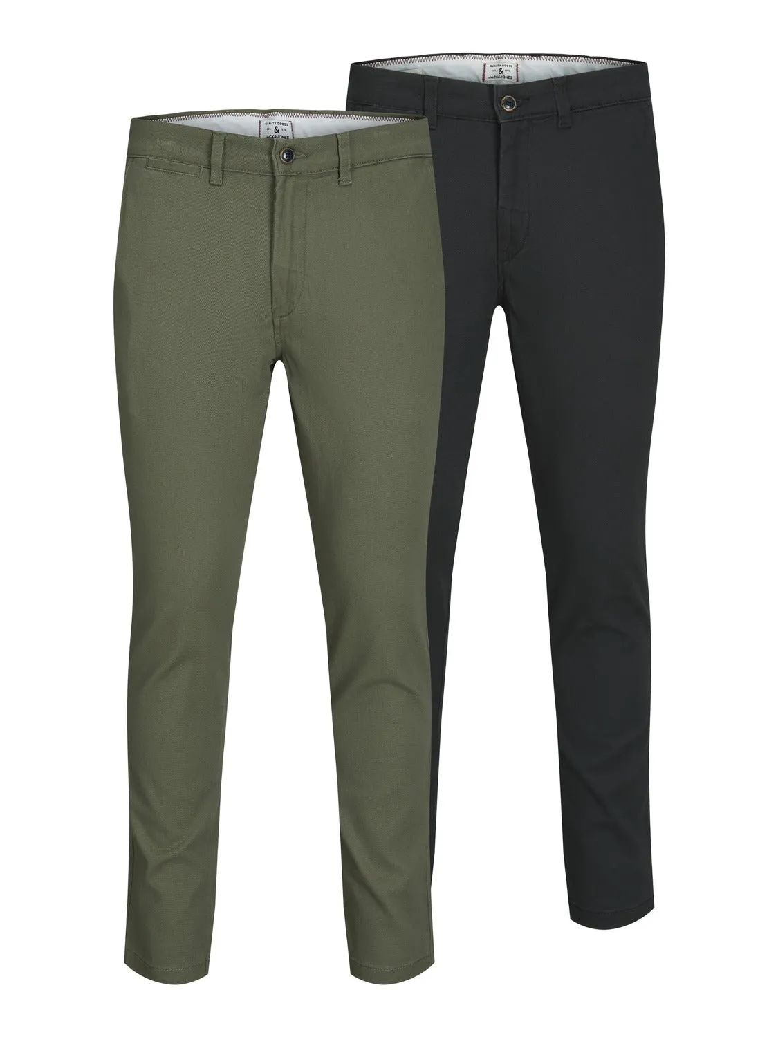 Paquete de 2 Pantalones chinos Corte slim | Negro | Jack & Jones®