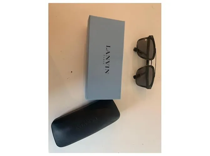 Par de gafas de carey lanvin Negro 