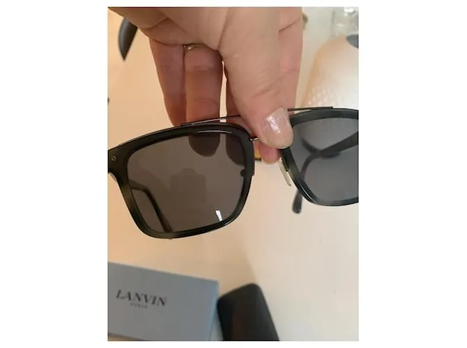 Par de gafas de carey lanvin Negro 