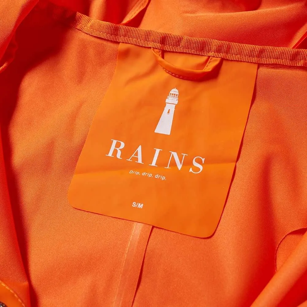 RAINS CLASSIC JACKET FIRE ORANGE