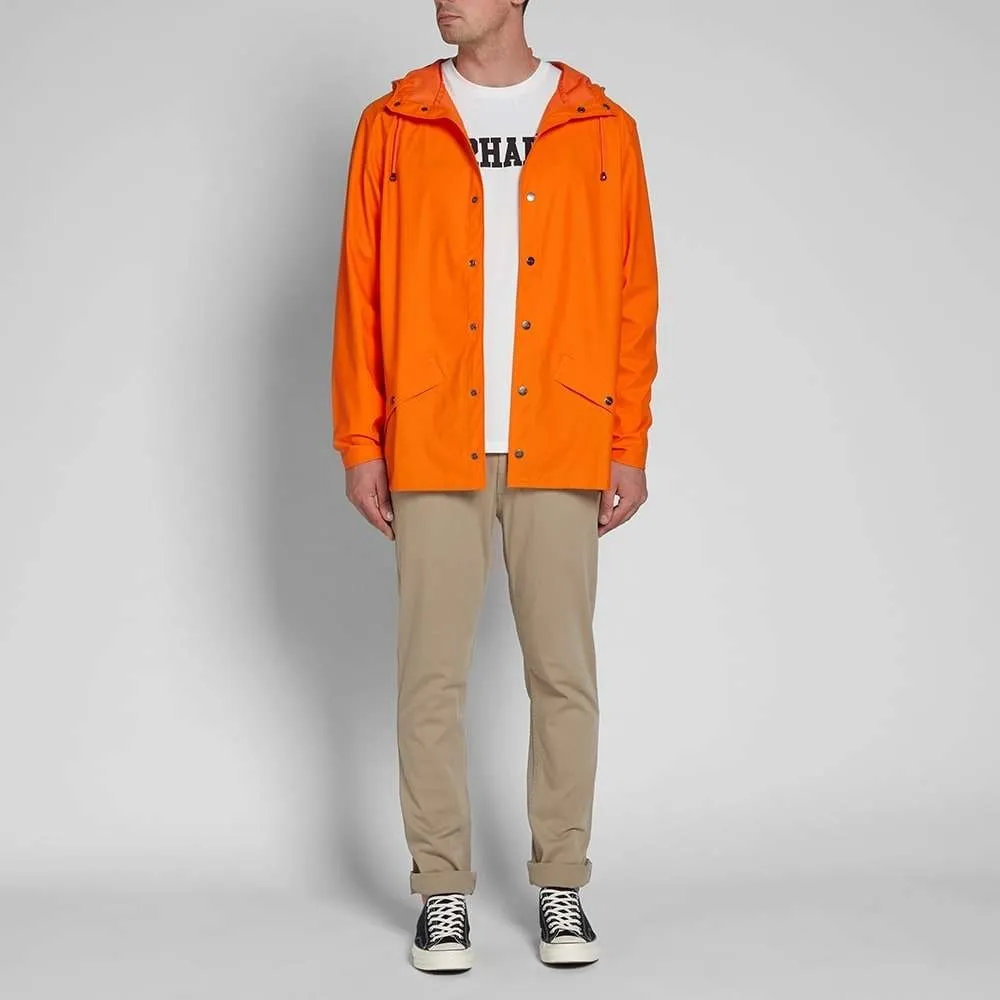 RAINS CLASSIC JACKET FIRE ORANGE