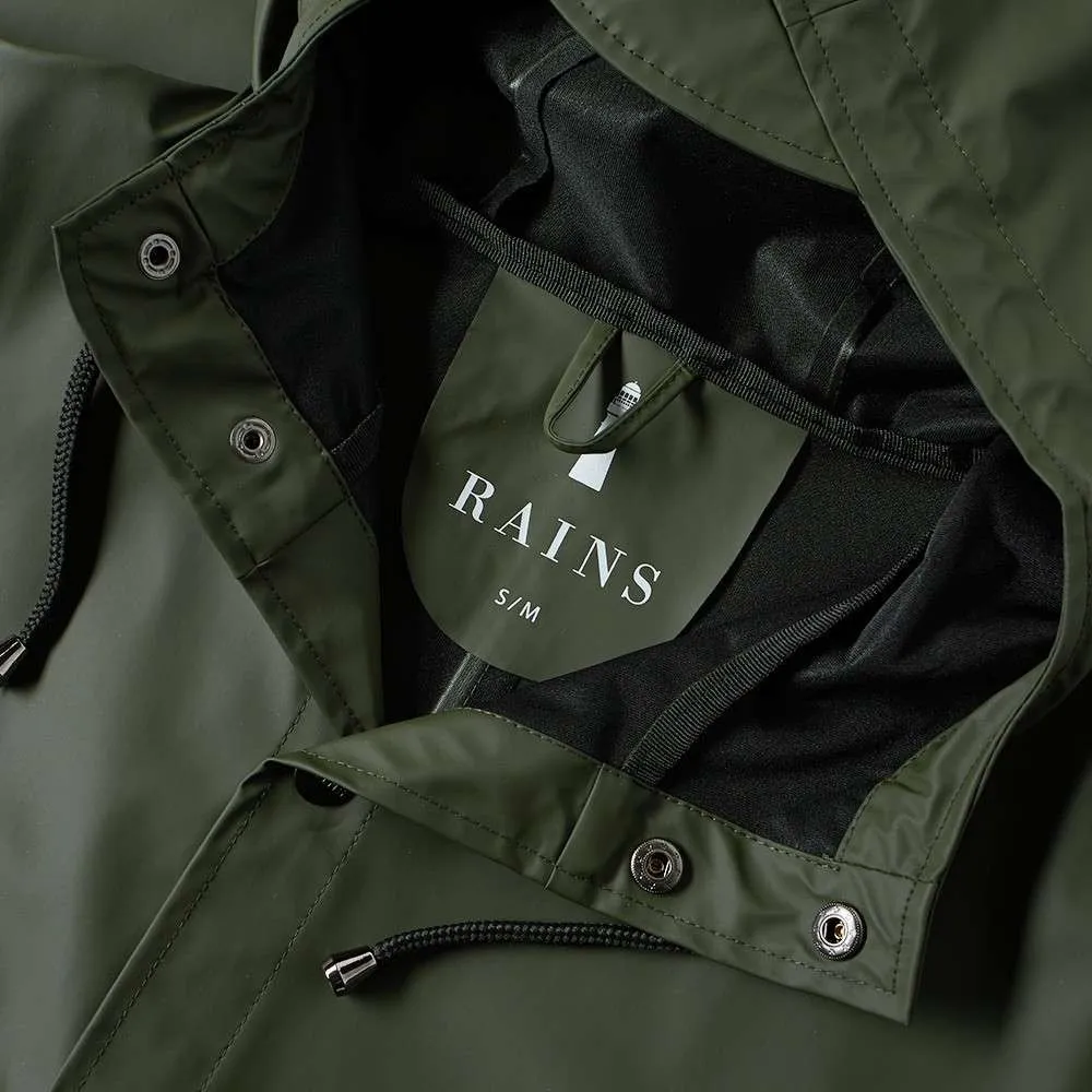 RAINS LONG JACKET GREEN