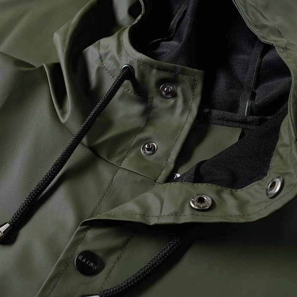 RAINS LONG JACKET GREEN