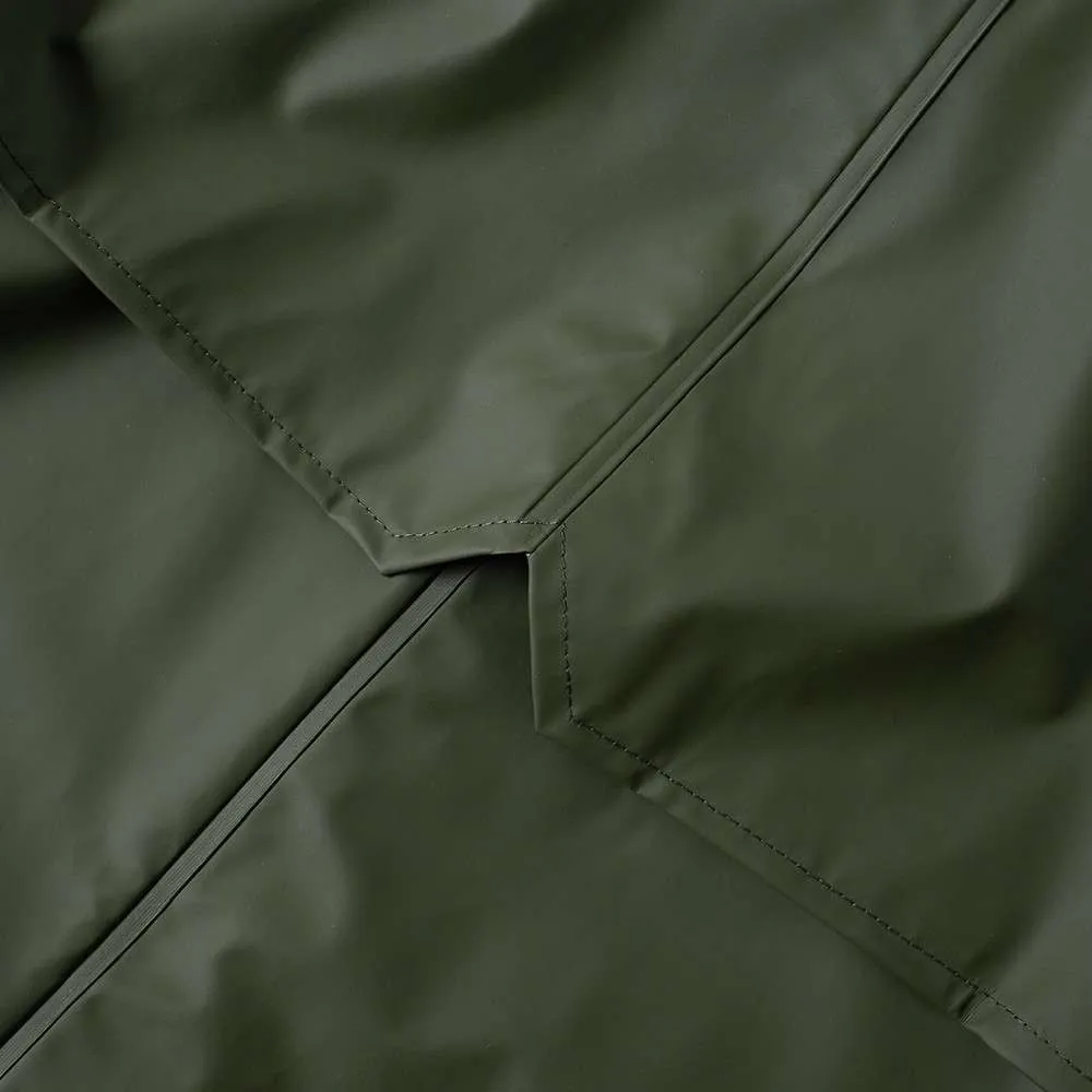 RAINS LONG JACKET GREEN