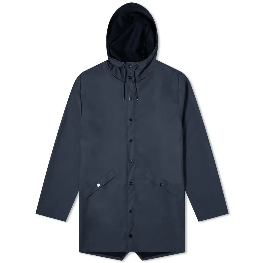 RAINS LONG JACKET NAVY