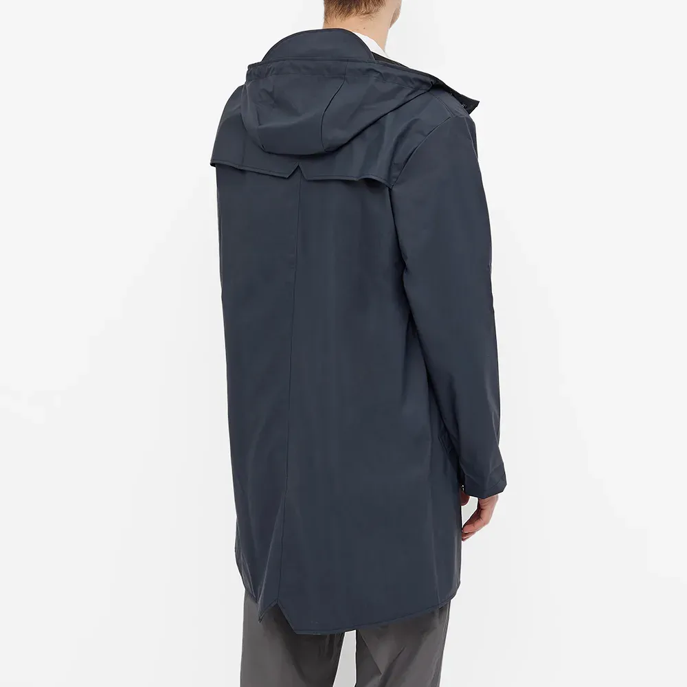 RAINS LONG JACKET NAVY