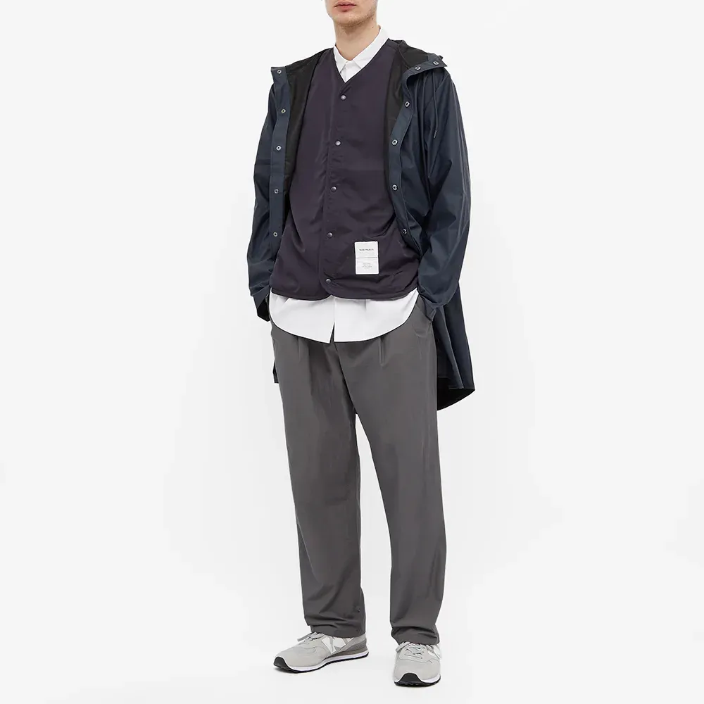 RAINS LONG JACKET NAVY