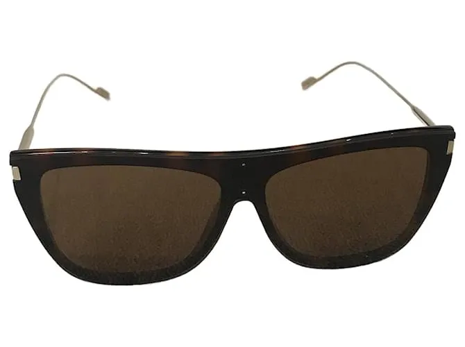 SAINT LAURENT Gafas de sol T.  el plastico Castaño 