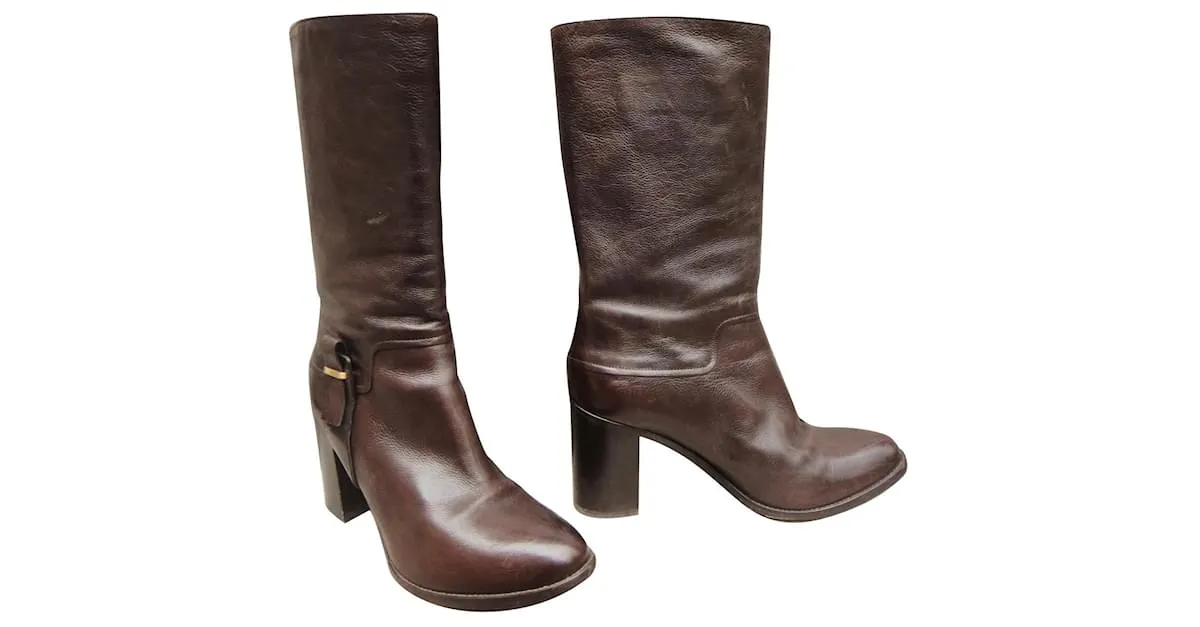 Sartore p boots 39,5 Marrón oscuro 