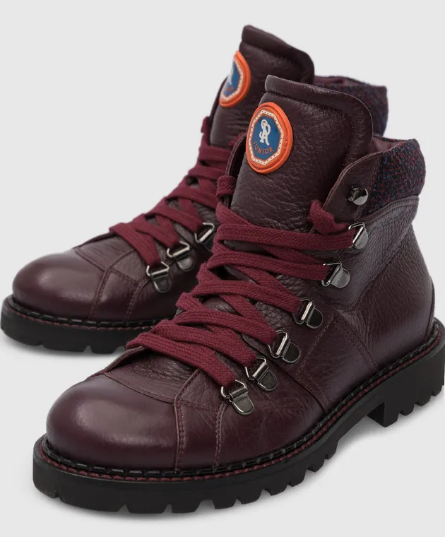 Stefano Ricci Children's leather boots with emblem