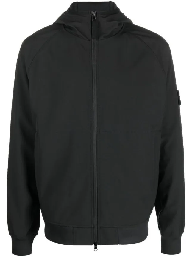 STONE ISLAND 40927 LIGHT SOFT SHELL-R_E.DYE® RECYCLED POLYESTER JACKET BLACK