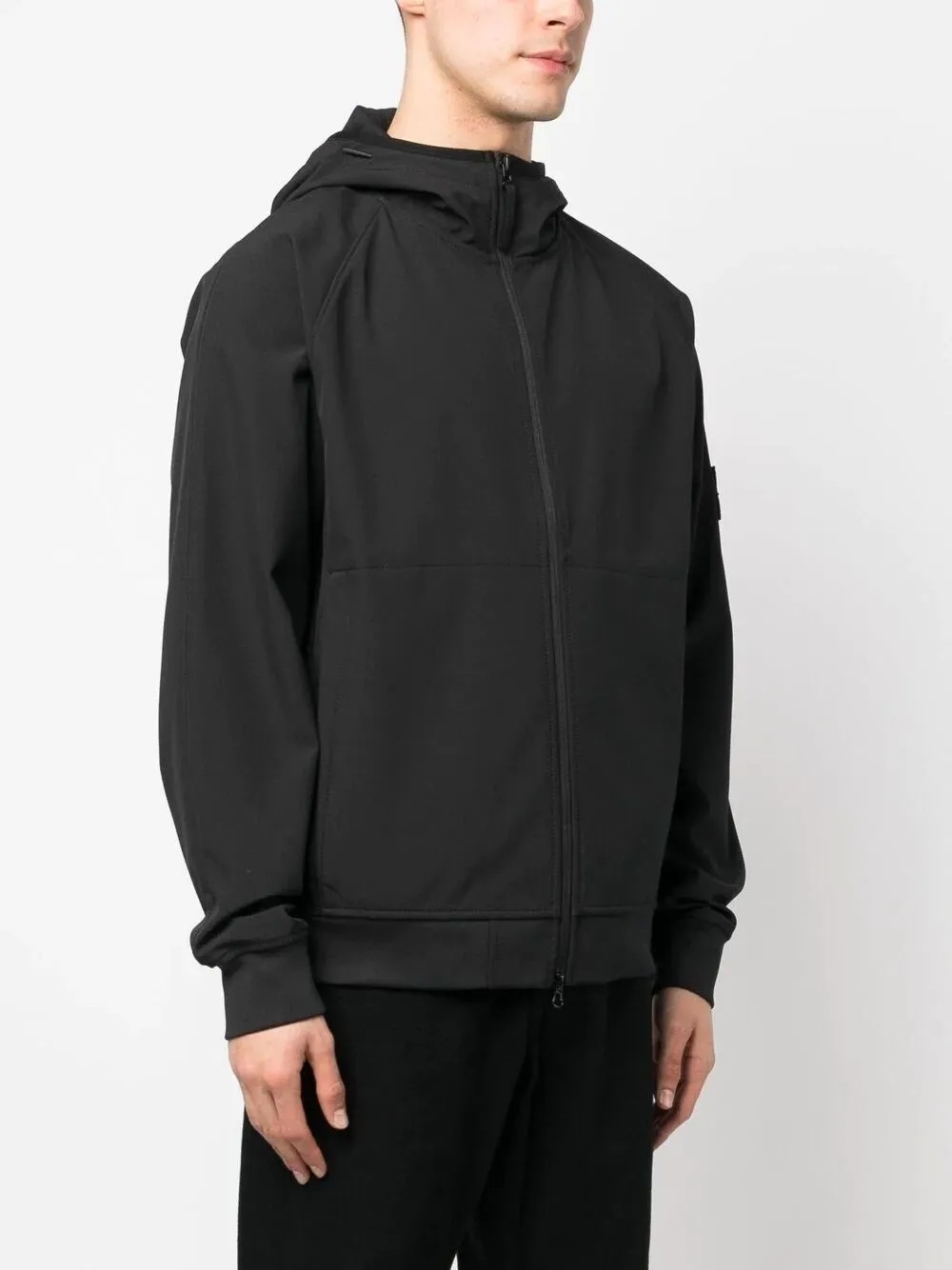 STONE ISLAND 40927 LIGHT SOFT SHELL-R_E.DYE® RECYCLED POLYESTER JACKET BLACK