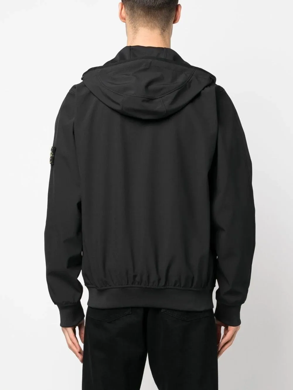 STONE ISLAND 40927 LIGHT SOFT SHELL-R_E.DYE® RECYCLED POLYESTER JACKET BLACK