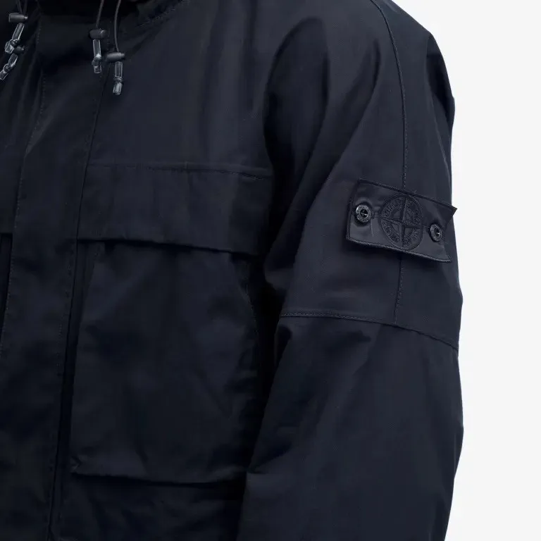 STONE ISLAND 433F1 GHOST VENTILE FIELD JACKET BLACK