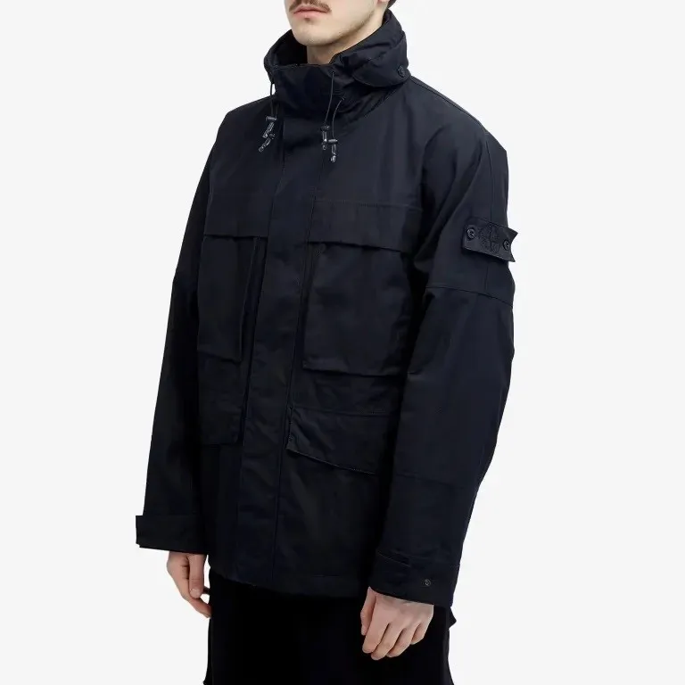 STONE ISLAND 433F1 GHOST VENTILE FIELD JACKET BLACK