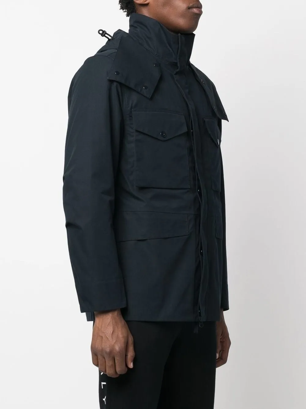 STONE ISLAND 437F1 O-VENTILE® GHOST PIECE JACKET NAVY BLUE