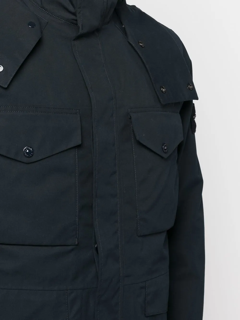 STONE ISLAND 437F1 O-VENTILE® GHOST PIECE JACKET NAVY BLUE