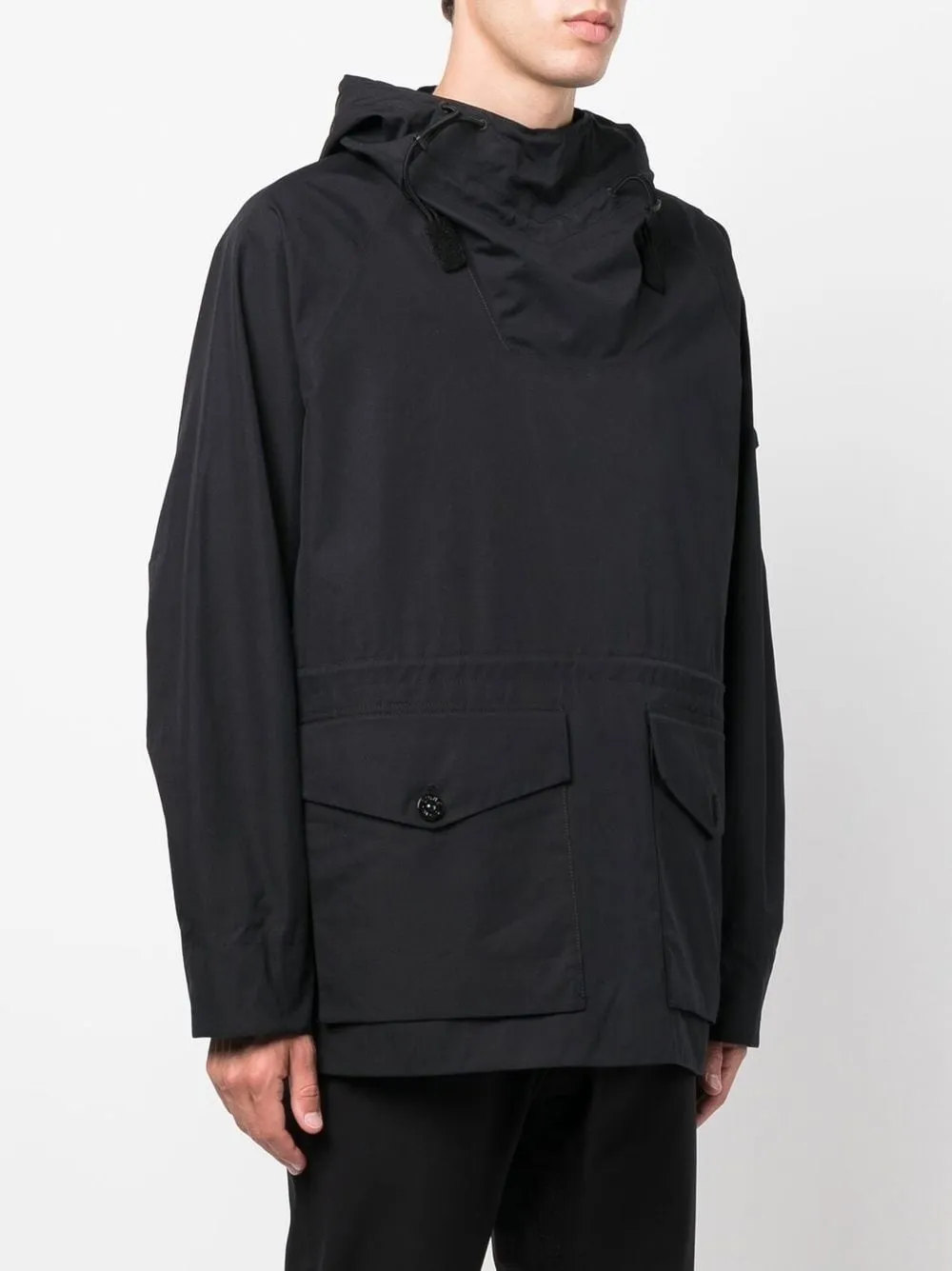 STONE ISLAND 438F1 O-VENTILE® GHOST PIECE JACKET BLACK