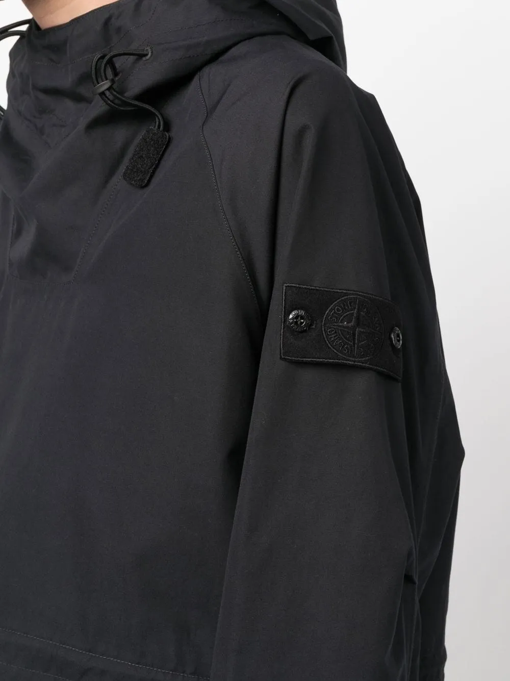 STONE ISLAND 438F1 O-VENTILE® GHOST PIECE JACKET BLACK