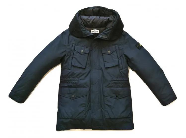 STONE ISLAND chaqueta acolchada larga junior 711640534.V0020 azul