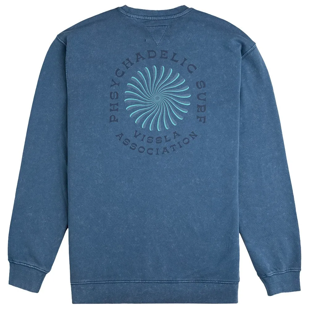 Sudadera Vissla Psycho Surf Crew Fleece Dark Denim