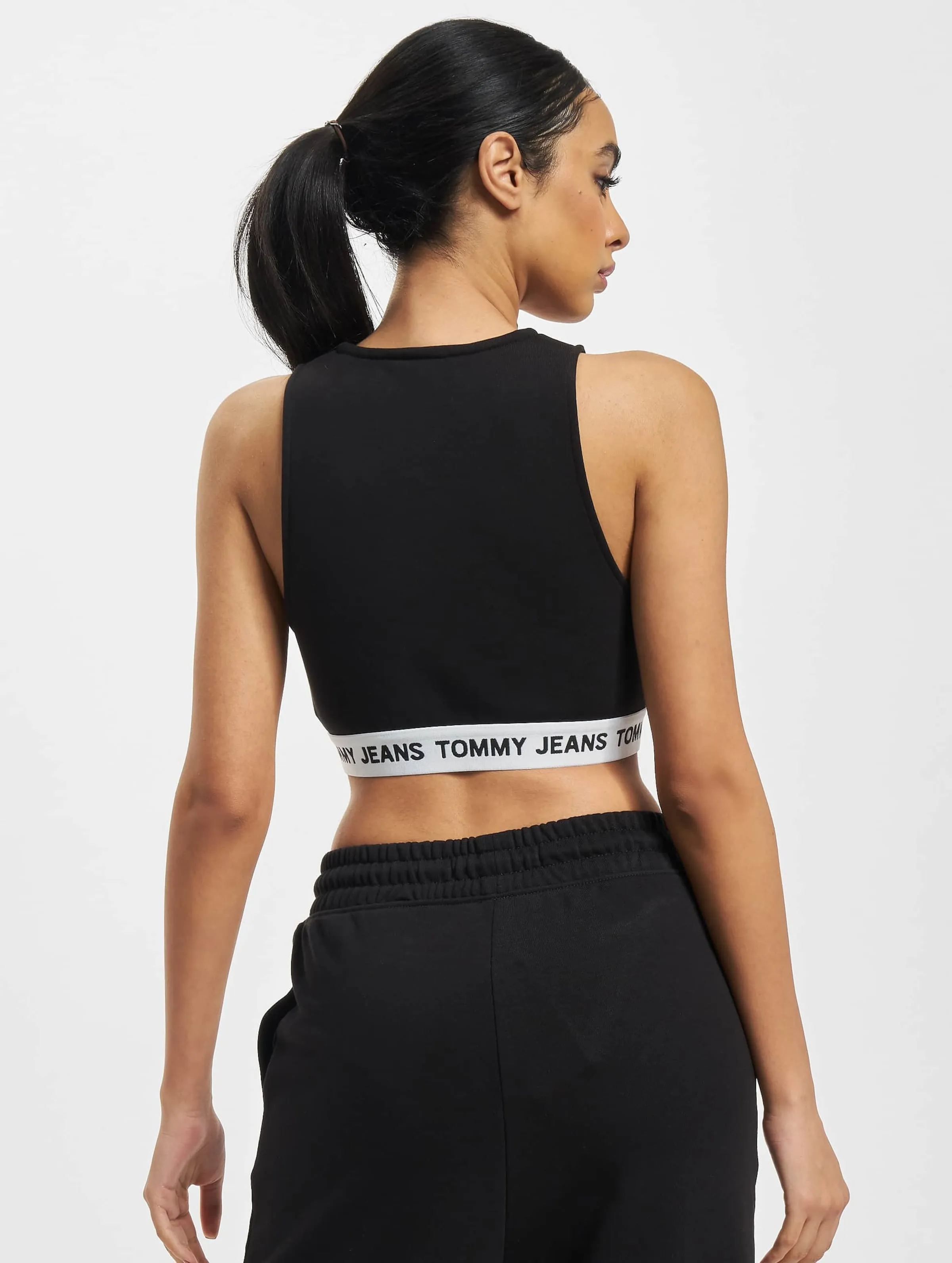 Super V-Logo Waistband Crop