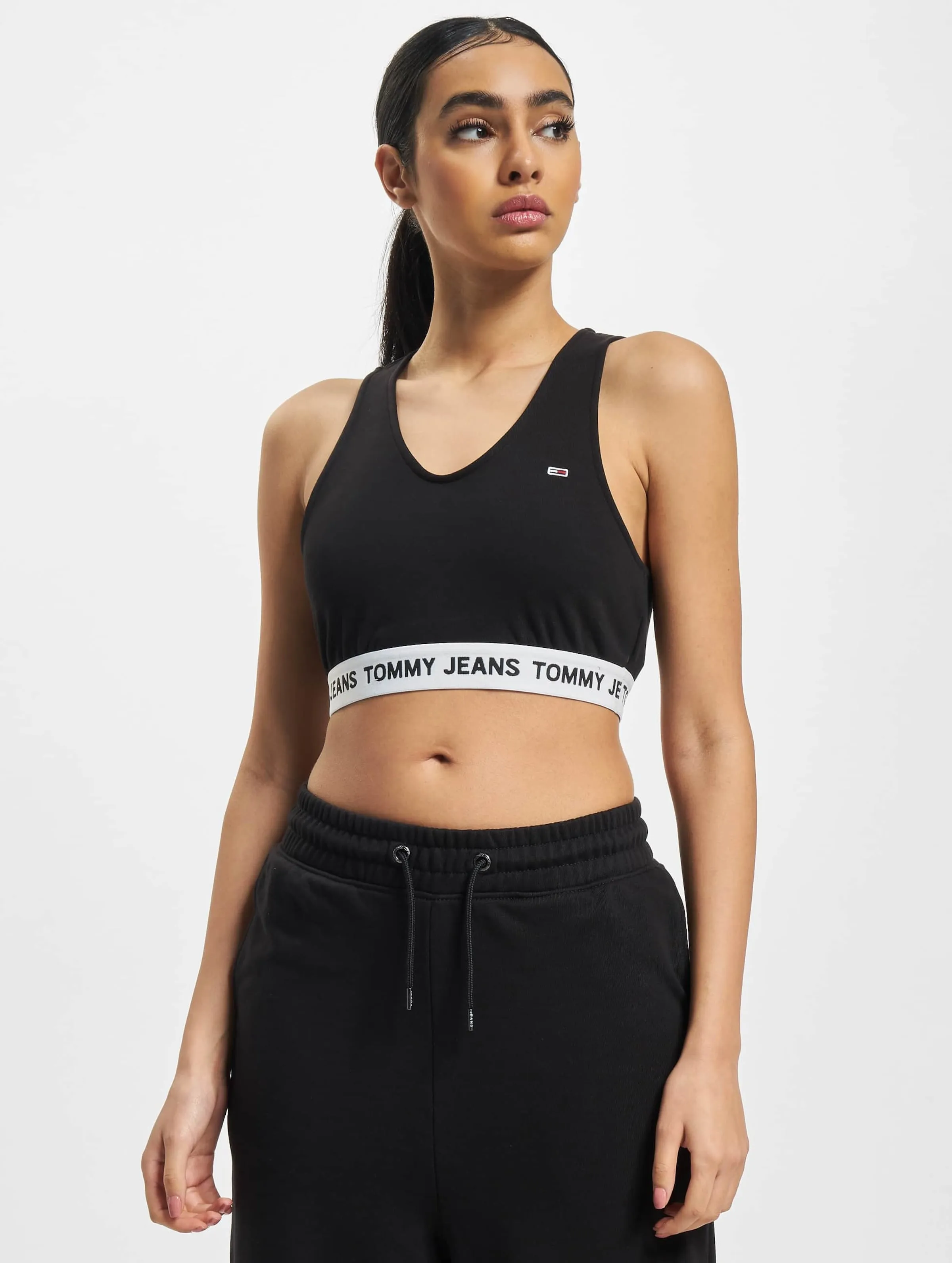 Super V-Logo Waistband Crop