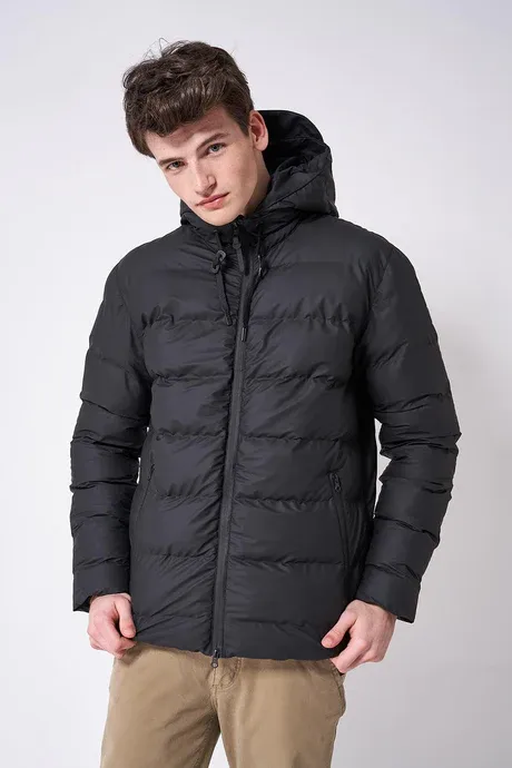 TANTÄ HROM RAINCOAT PADDED JACKET BLACK