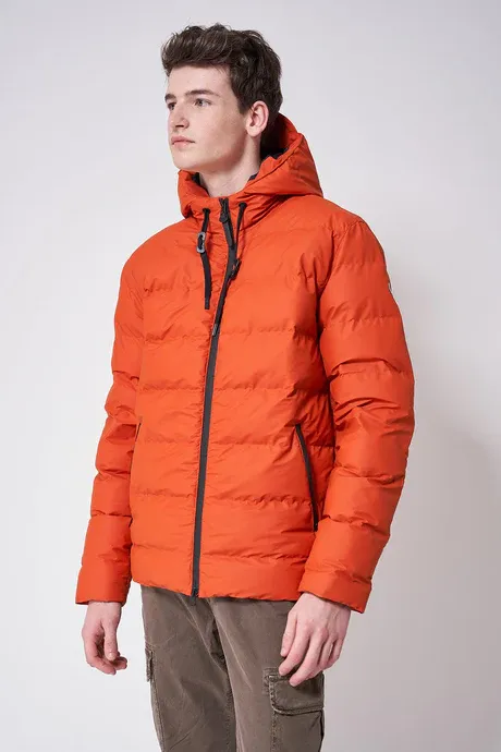 TANTÄ HROM RAINCOAT PADDED JACKET BURNT OCHRE