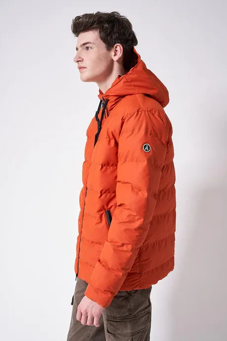 TANTÄ HROM RAINCOAT PADDED JACKET BURNT OCHRE