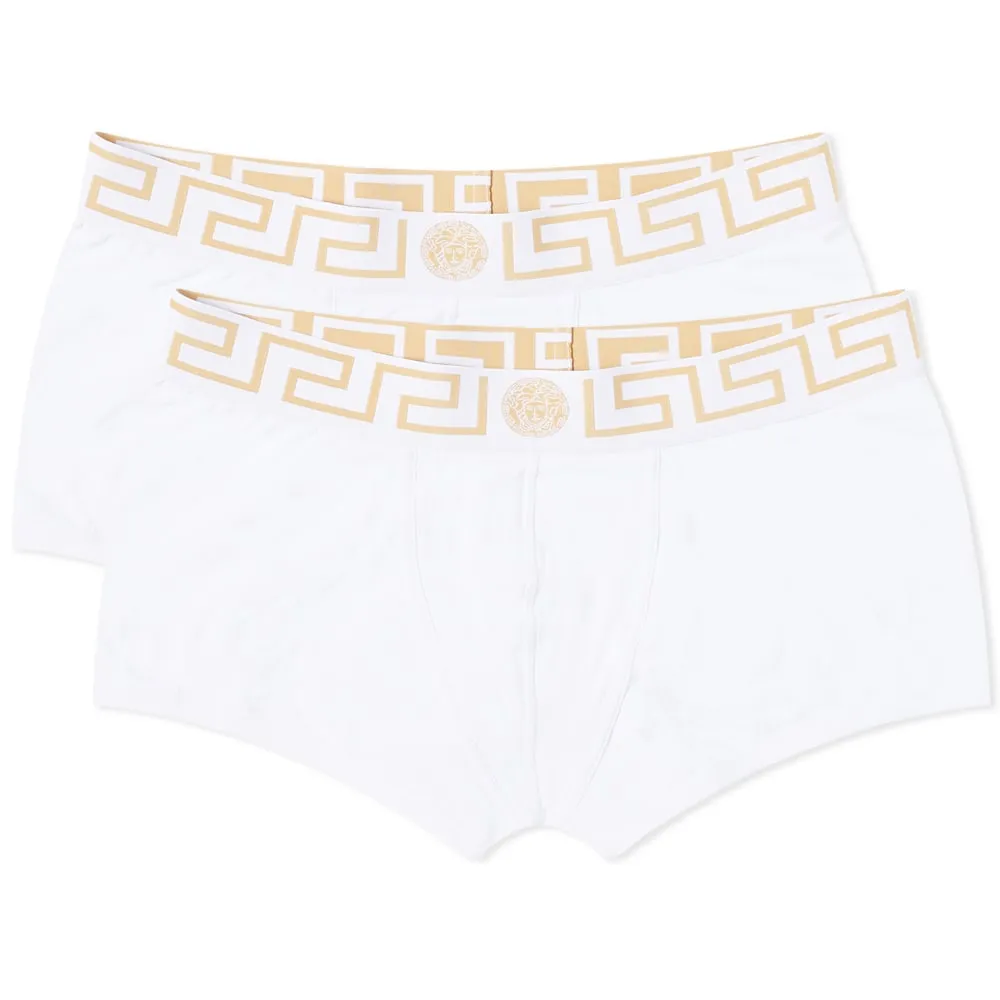 Versace Greek Logo Waistband Boxer Trunk - 2 Pack