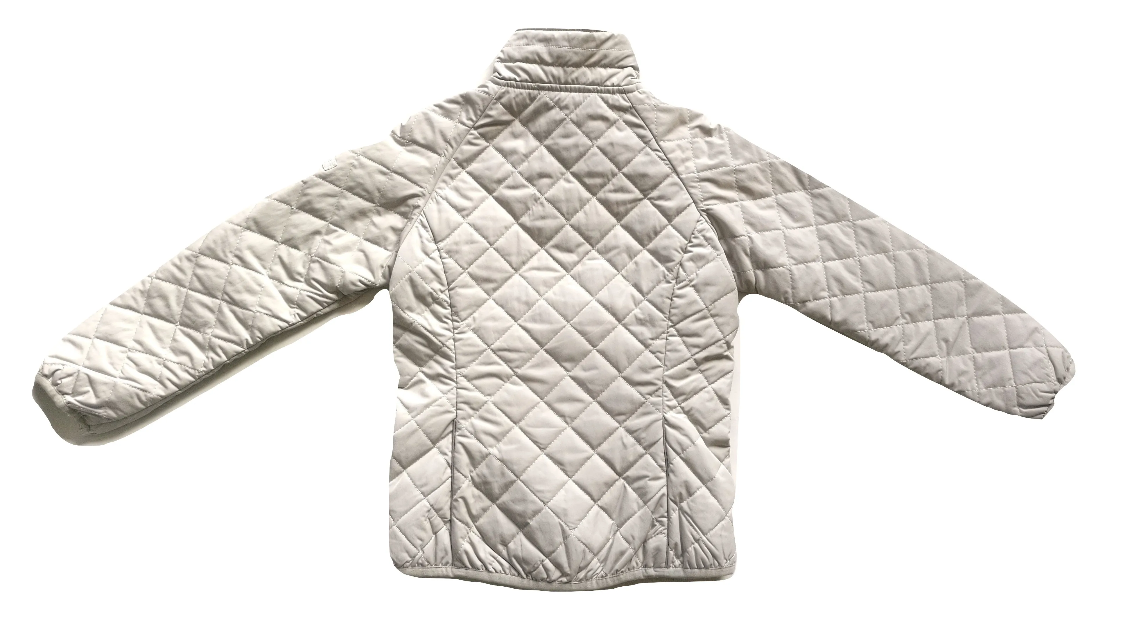 WOOLRICH chaqueta corta de bombardero de color beige para niña