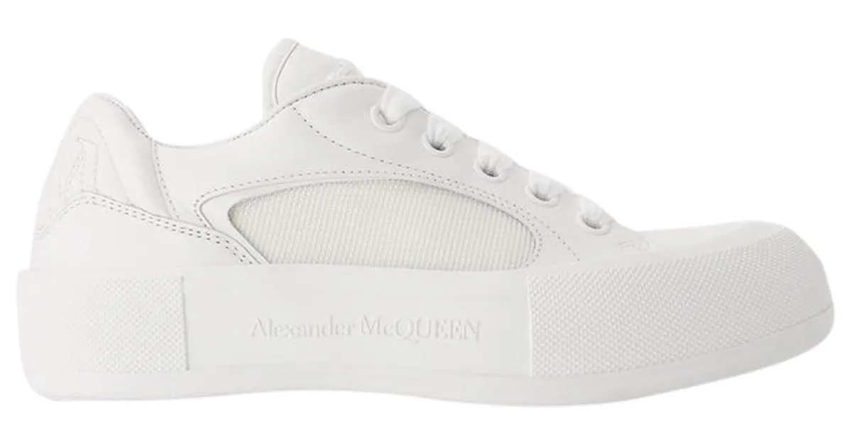 Zapatillas Deck - Alexander McQueen - piel de becerro - Blanco 