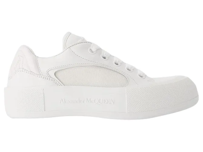 Zapatillas Deck - Alexander McQueen - piel de becerro - Blanco 