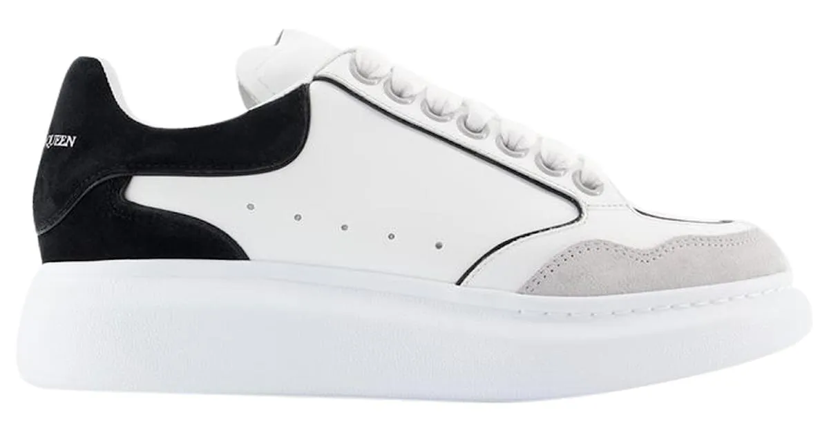 Zapatillas oversize - Alexander Mcqueen - Piel - Gris 