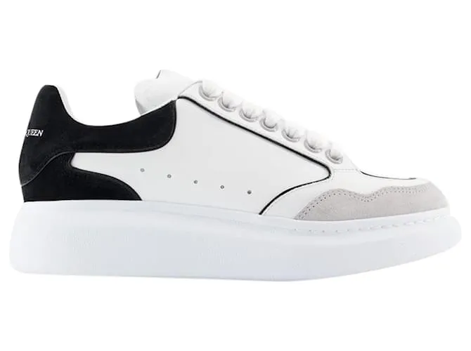 Zapatillas oversize - Alexander Mcqueen - Piel - Gris 