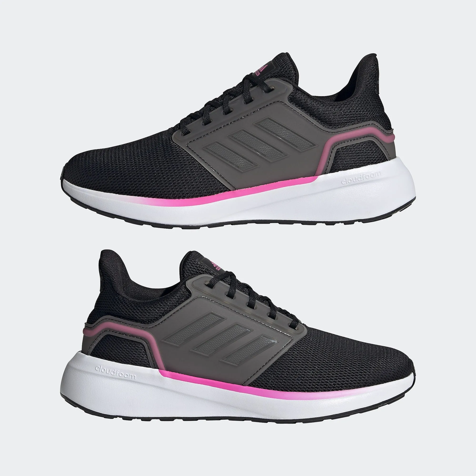 zapatos adidas Performance EQ19 Run - Core Black/Iron Mettalic/Screaming Pink - women´s