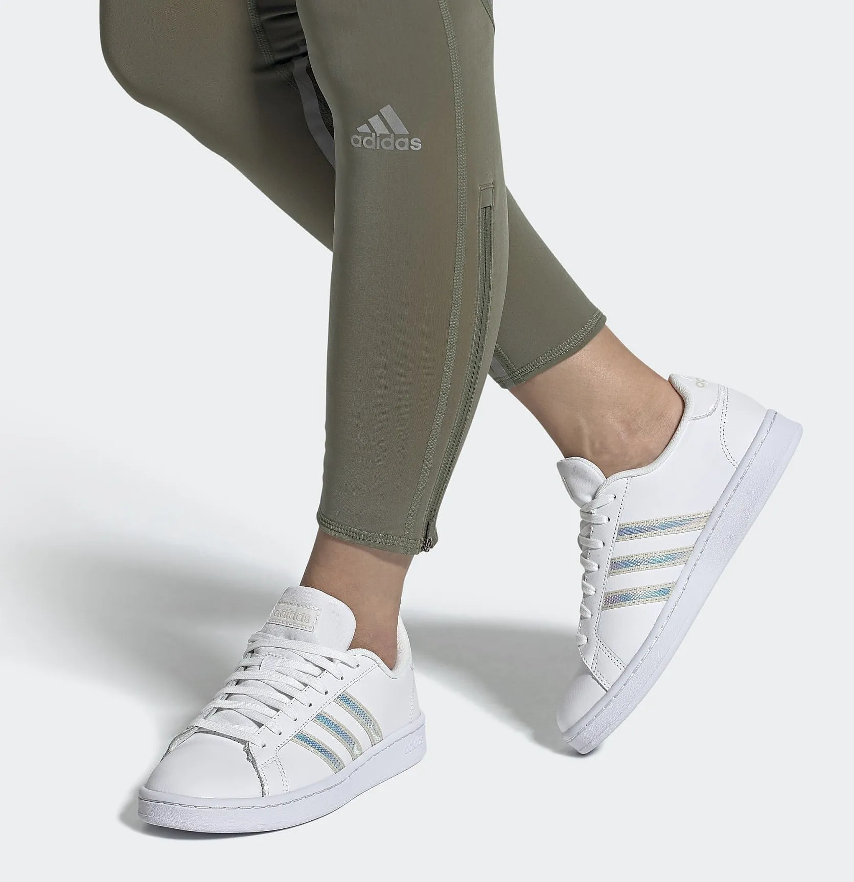 zapatos adidas Performance Grand Court - White/Alumina/Alumina - women´s