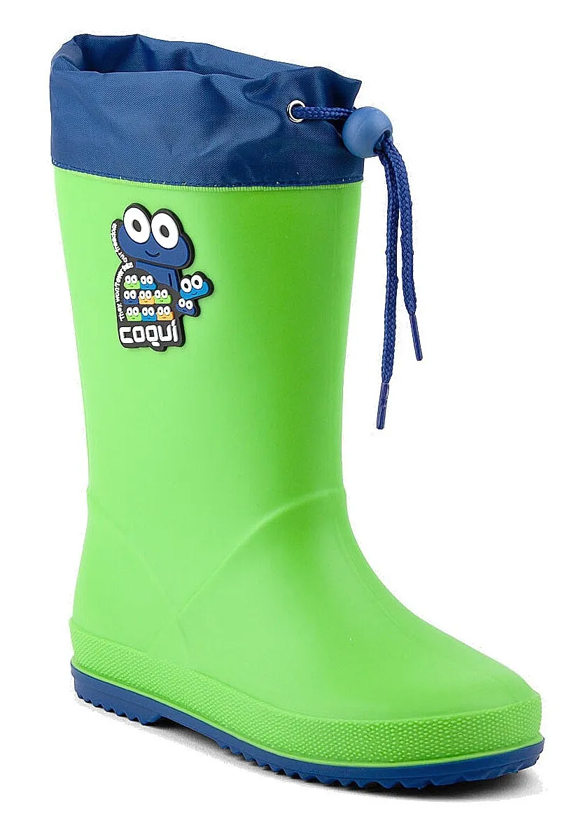 zapatos Coqui 8508/Rainy Collar - Lime/Royal - kid´s