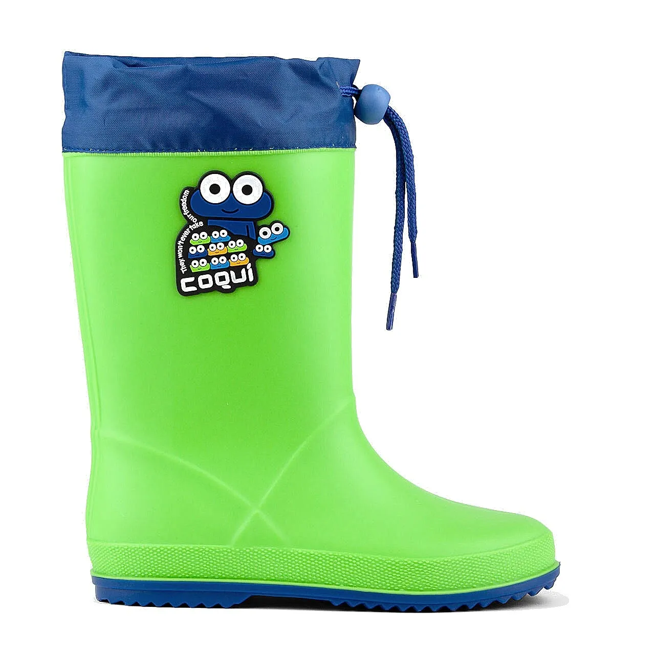 zapatos Coqui 8508/Rainy Collar - Lime/Royal - kid´s